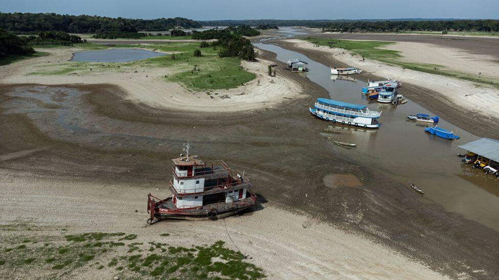Amazon river runs dry