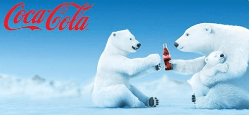 Coca-cola polar bears market to kids