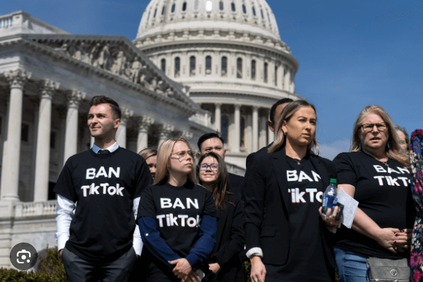 protesters want TikTok banned