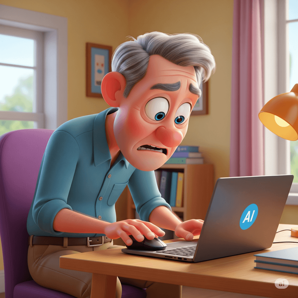 baby boomer using ai